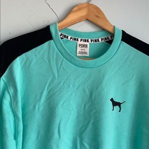 PINK Victoria Secret Teal/ Turquoise Sweatshirt